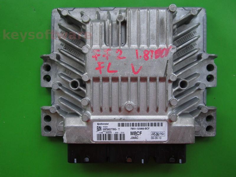 ECU Ford Focus 1.8TDCI 7M51-12A650-BCF 5WS40778G-T SID206
