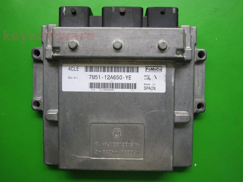 ECU Ford Focus 2.0 7M51-12A650-YE 4CLE ESU-411