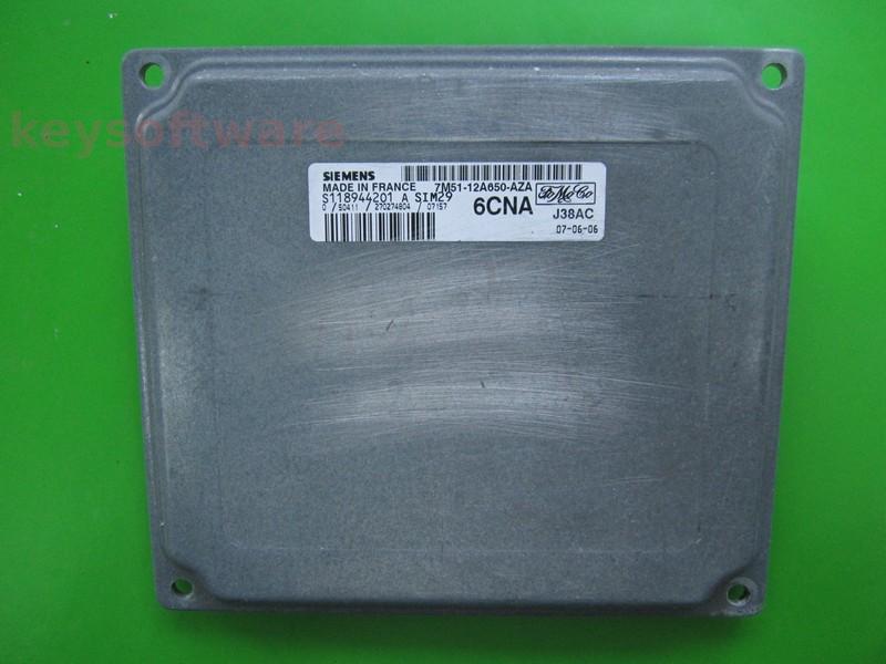ECU Ford Focus 1.6 7M51-12A650-AZA S118944201A SIM29