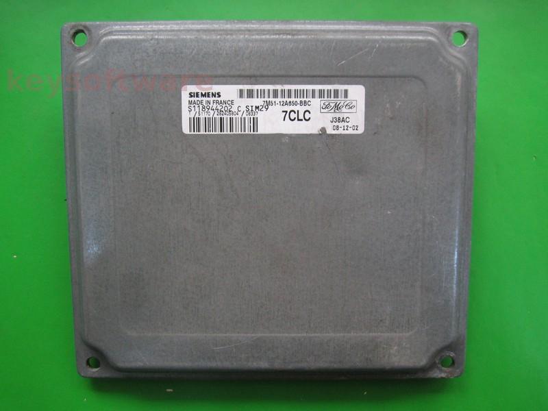 ECU Ford Focus 1.6 7M51-12A650-BBC S118944202C SIM29 {