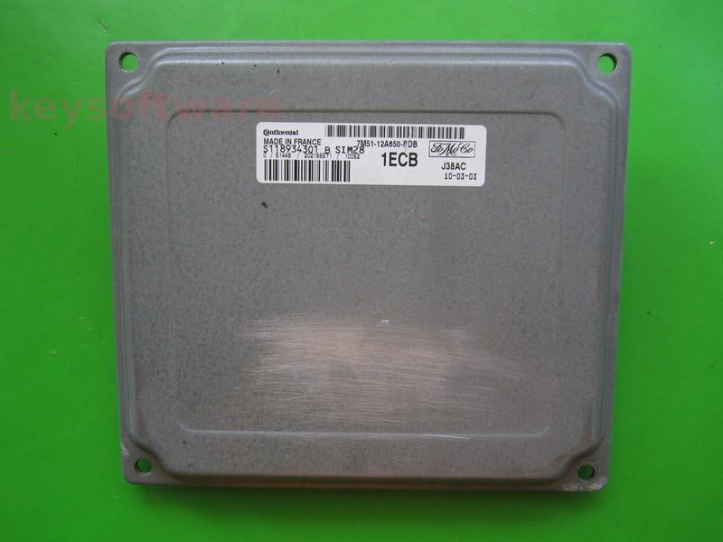 ECU Ford C-Max 2.0 7M51-12A650-BDB S118934301B SIM28