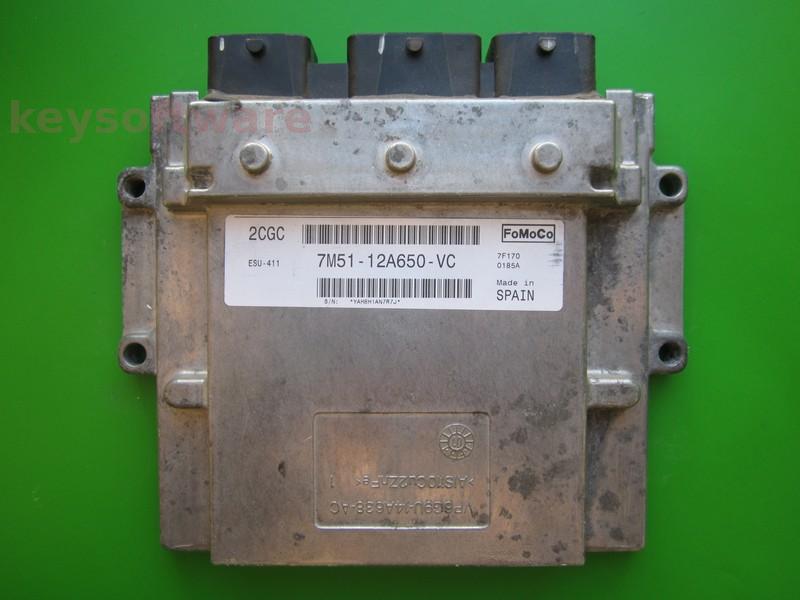ECU Ford Focus 1.8 7M51-12A650-VC 2CGC ESU-411
