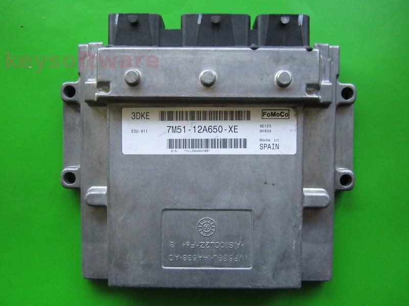 ECU Ford Focus 2.0 7M51-12A650-XE 3DKE ESU-411