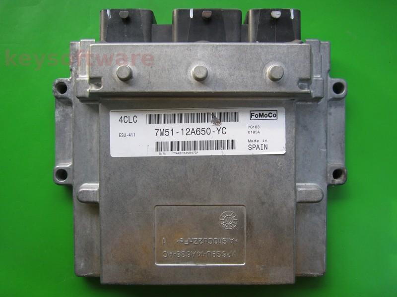 ECU Ford Focus 2.0 7M51-12A650-YC 4CLC ESU-411