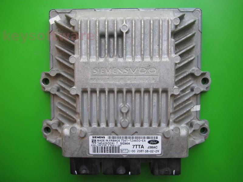 ECU Ford Fiesta 1.4TDCI 7S61-12A650-EA 5WS40632A-T SID804