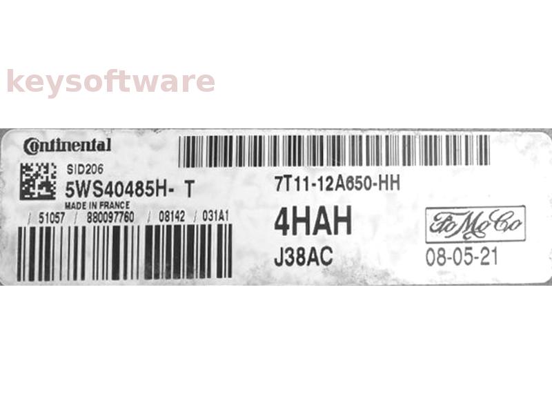 ECU Ford Transit 1.8TDCI 7T11-12A650-HH 5WS40485H-T SID206 {