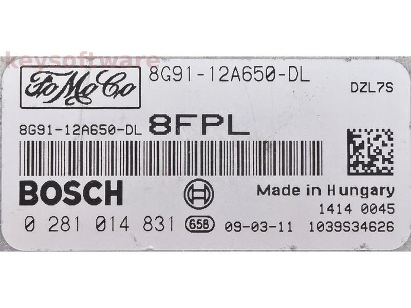 ECU Ford Mondeo 2.2TDCI 8G91-12A650-DL 0281014831 EDC16CP39 {