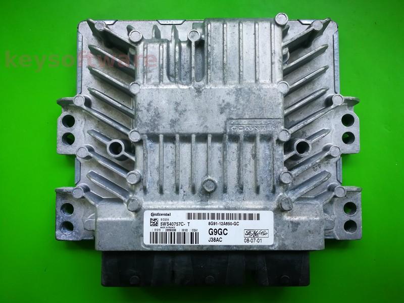 ECU Ford Mondeo 2.0TDCI 8G91-12A650-GC 5WS40757C-T SID206 }