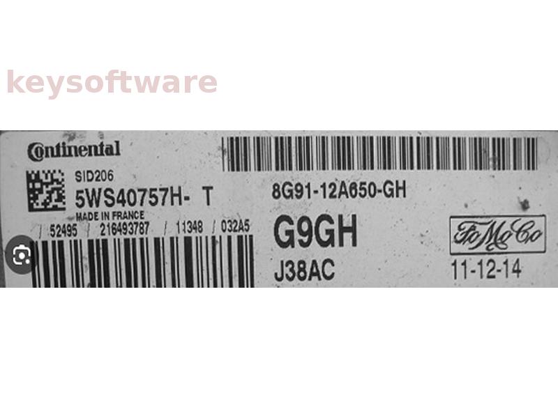 ECU Ford Mondeo 2.0TDCI 8G91-12A650-GH G9GH  SID206 {