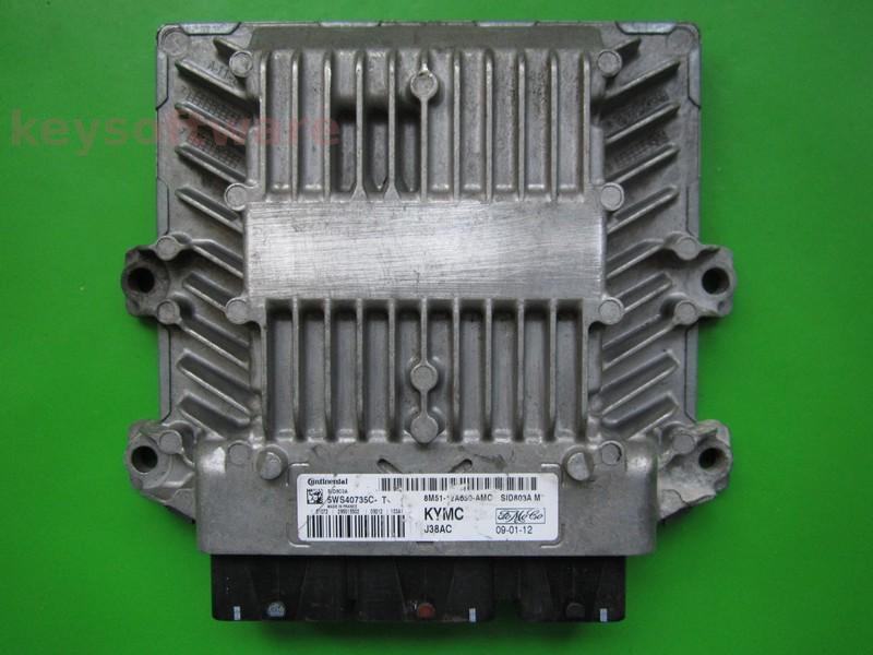 ECU Ford Focus 2.0TDCI 8M51-12A650-AMC 5WS40735C-T SID803A