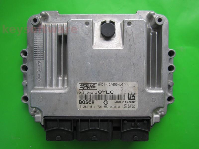 ECU Ford Focus 1.6TDCI 8M51-12A650-LC 0281011701 EDC16C34