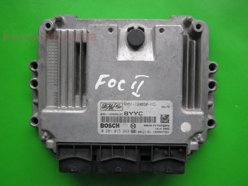 ECU Ford Focus 1.6TDCI 8M51-12A650-YC 0281015243 EDC16C34