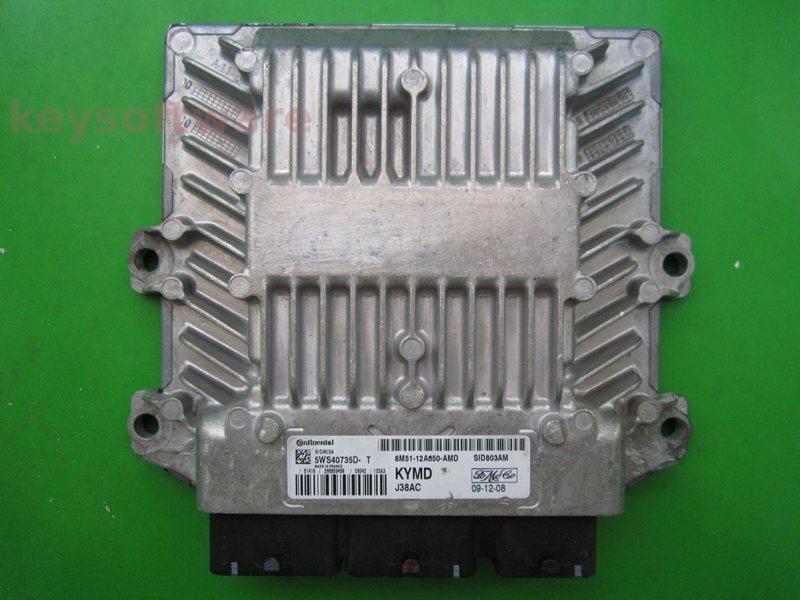 ECU Ford Focus 2.0TDCI 8M51-12A650-AMD 5WS40735D-T SID803A