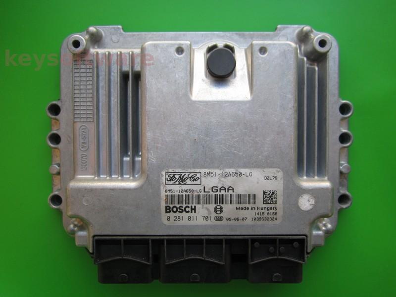 ECU Ford Focus 1.6TDCI 8M51-12A650-LG 0281011701 EDC16C34 +