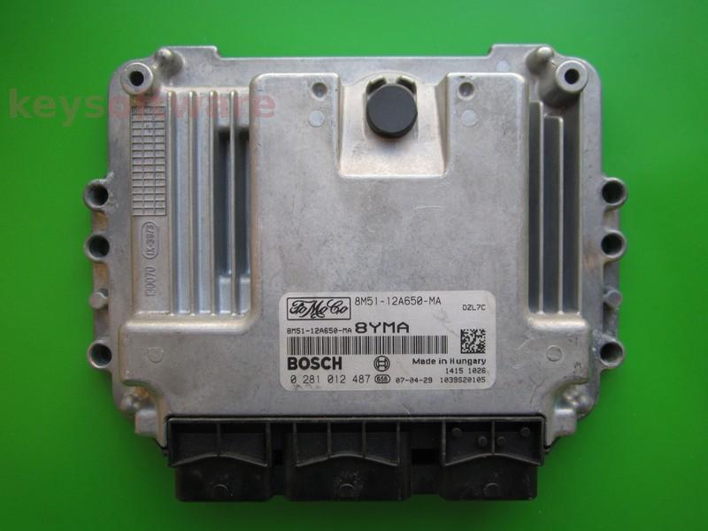ECU Ford Focus 1.6TDCI 8M51-12A650-MA 0281012487 EDC16C34 {+