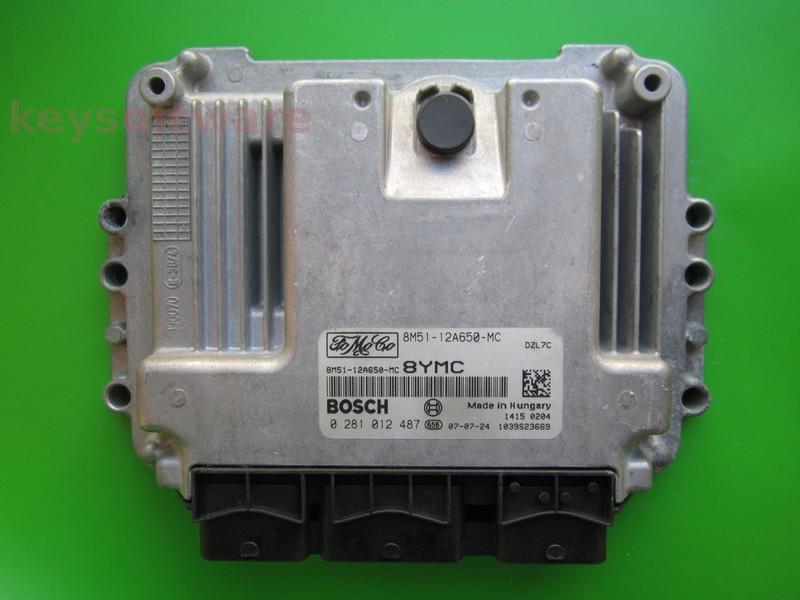 ECU Ford Focus 1.6TDCI 8M51-12A650-MC 0281012487 EDC16C34 }