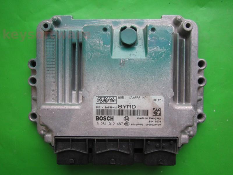 ECU Ford C-Max 1.6TDCI 8M51-12A650-MD 0281012487 EDC16C34 {