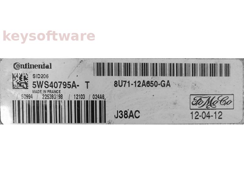 ECU Ford Fiesta 1.4TDCI 8U71-12A650-GA 5WS40795A-T SID206 {
