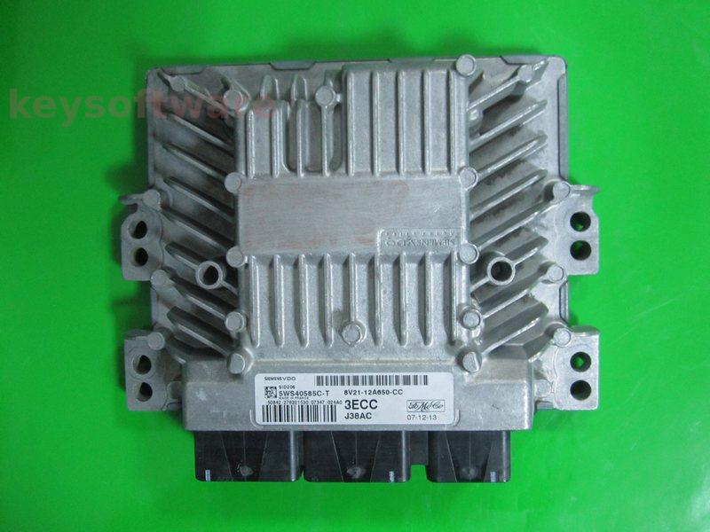 ECU Ford Fiesta 1.4TDCI 8V21-12A650-CC 5WS40585C-T SID206 {