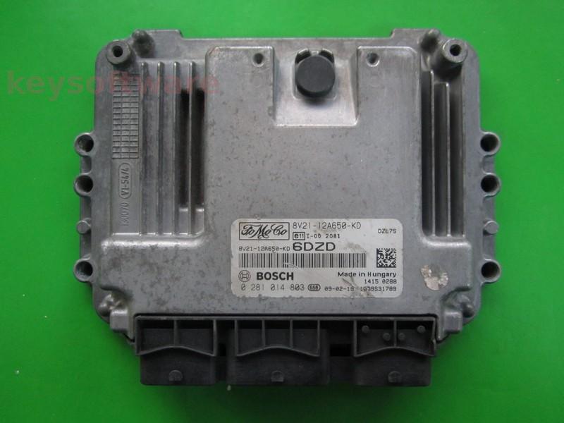 ECU Ford Fiesta 1.6TDCI 8V21-12A650-KD 0281014803 EDC16C34