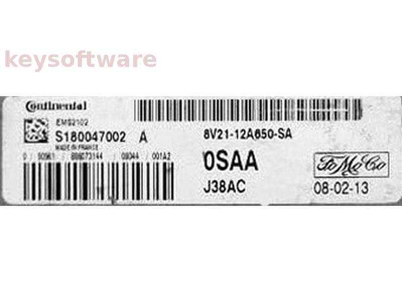 ECU Ford Fiesta 1.2 8V21-12A650-SA S180047002A EMS2102
