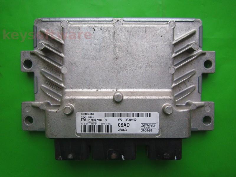 ECU Ford Fiesta 1.2 8V21-12A650-SD S180047002D EMS2102