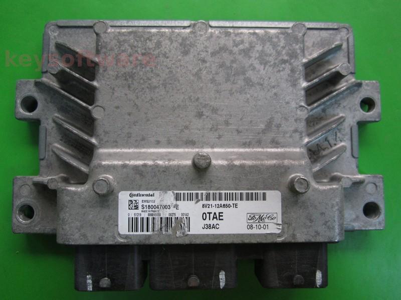 ECU Ford Fiesta 1.4 8V21-12A650-TE S180047003E EMS2102 {