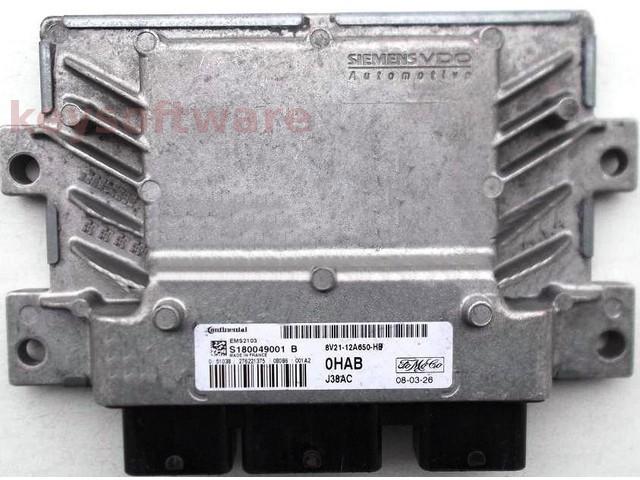 ECU Ford Fiesta 1.6 8V21-12A650-HB S180049001B EMS2103 {