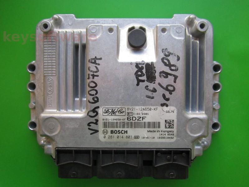 ECU Ford Fiesta 1.6TDCI 8V21-12A650-KF 0281014803 EDC16C34