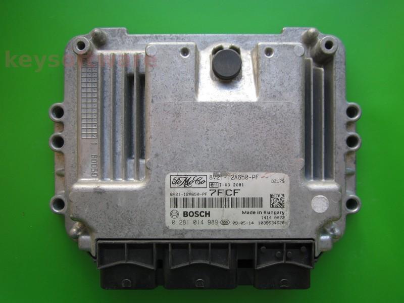 ECU Ford Fiesta 1.6TDCI 8V21-12A650-PF 0281014989 EDC16C34