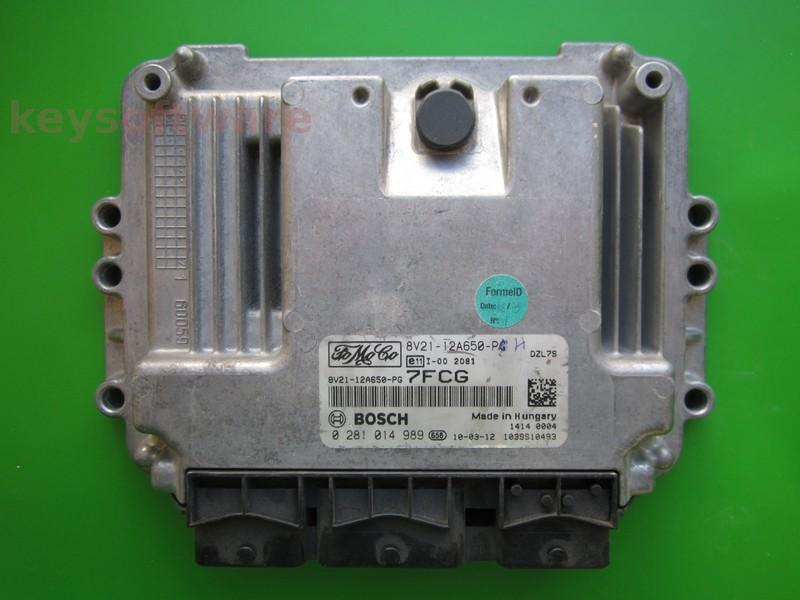 ECU Ford Fiesta 1.6TDCI 8V21-12A650-PG 0281014989 EDC16C34