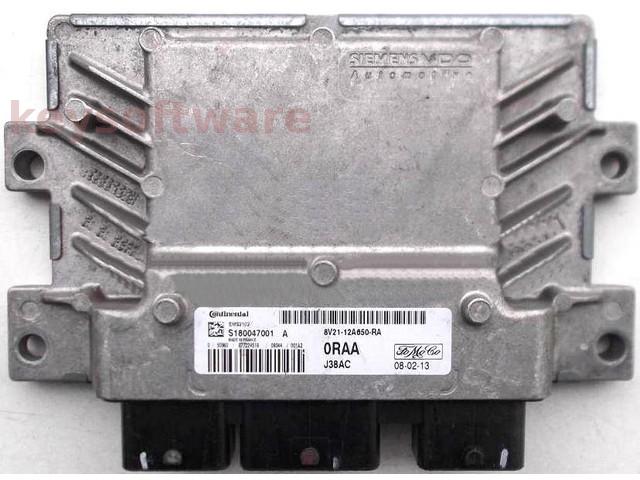ECU Ford Fiesta 1.4TDCI 8V21-12A650-RA S180047001A EMS2102 {
