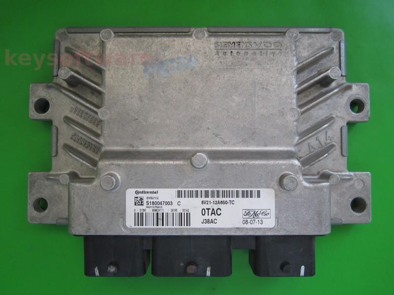 ECU Ford Fiesta 1.4 8V21-12A650-TC S180047003C EMS2102