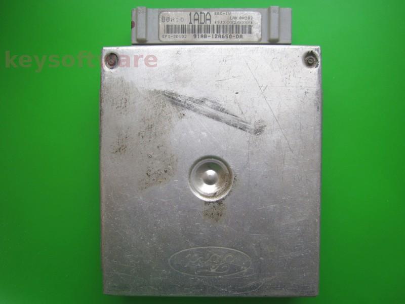 ECU Ford Orion 1.6 91AB-12A650-DA 1ADA EFI-SD102