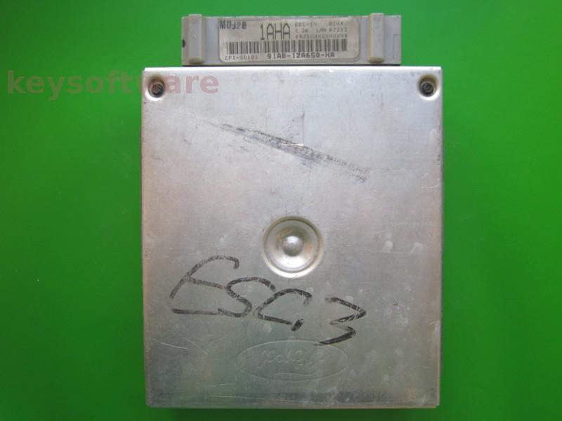 ECU Ford Fiesta 1.8 91AB-12A650-HA 1AHA CFI-SD101