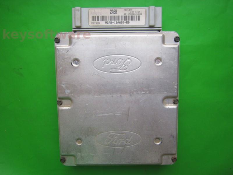ECU Ford Fiesta 1.3 92AB-12A650-EB 2AEB CSD-201