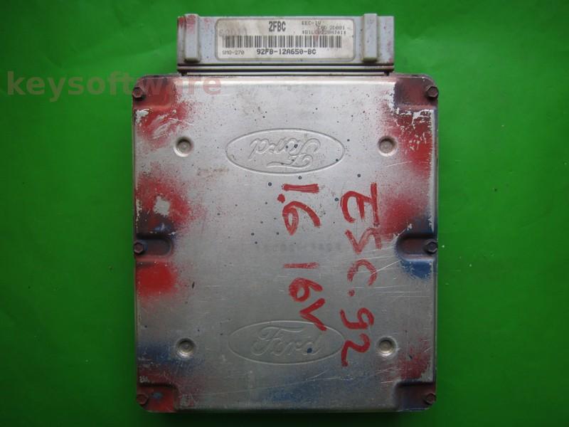 ECU Ford Escort 1.6 92FB-12A650-BC 2FBC SMO-270