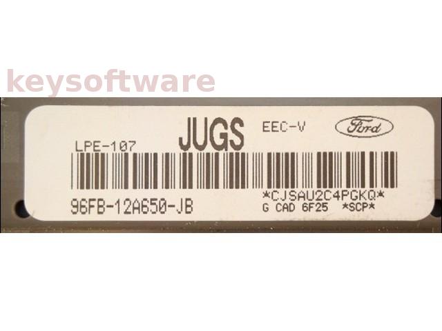 ECU Ford Fiesta 1.3 96FB-12A650-JB JUGS LPE-107