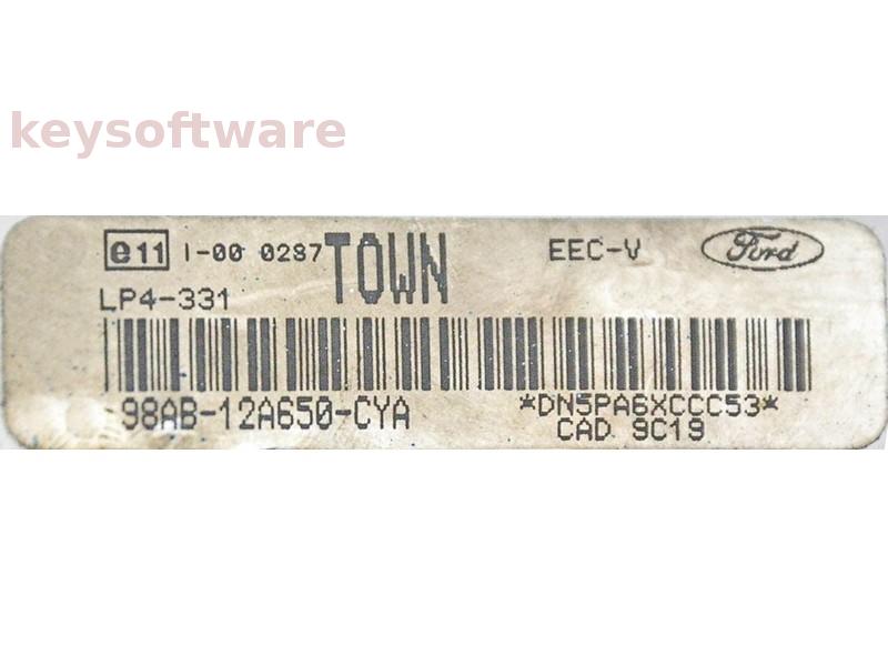 ECU Ford Focus 1.6 98AB-12A650-CYA TOWN LP4-331 {