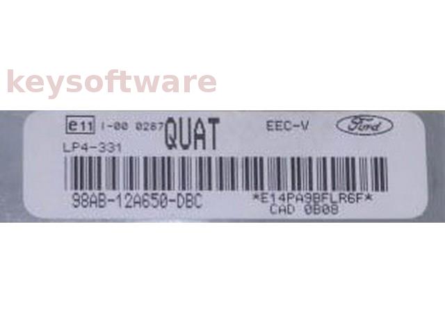 ECU Ford Focus 1.8 98AB-12A650-DBC QUAT LP4-331 {