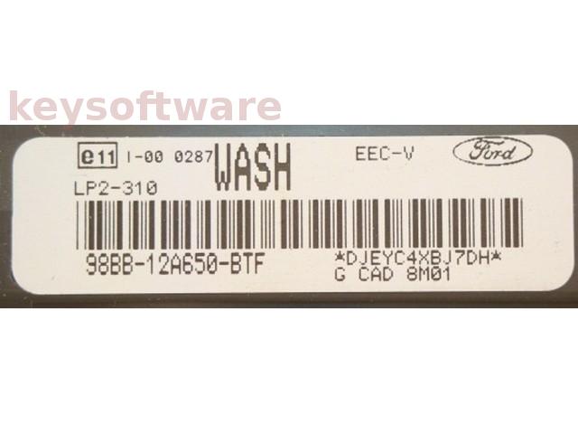 ECU Ford Mondeo 1.6 98BB-12A650-BTF WASH LP2-310 {