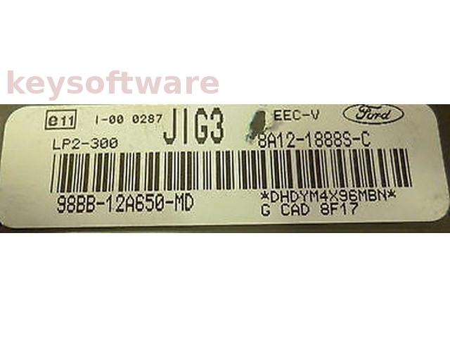 ECU Ford Mondeo 2.0 98BB-12A650-MD JIG3 LP2-300 {