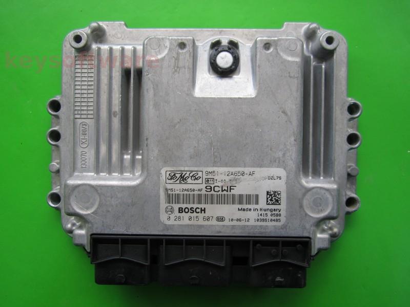 ECU Ford Focus 1.6TDCI 9M51-12A650-AF 0281015607 EDC16C34 {