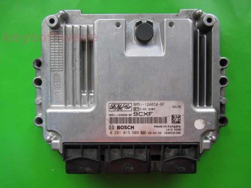 ECU Ford Focus 1.6TDCI 9M51-12A650-BF 0281015608 EDC16C34 {+
