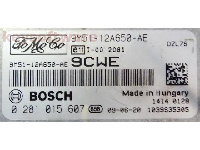 ECU Ford Focus 1.6TDCI 9M51-12A650-AE 0281015607 EDC16C34 {