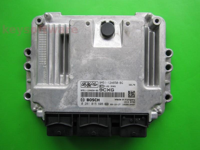 ECU Ford Focus 1.6TDCI 9M51-12A650-BG 0281015608 EDC16C34 }