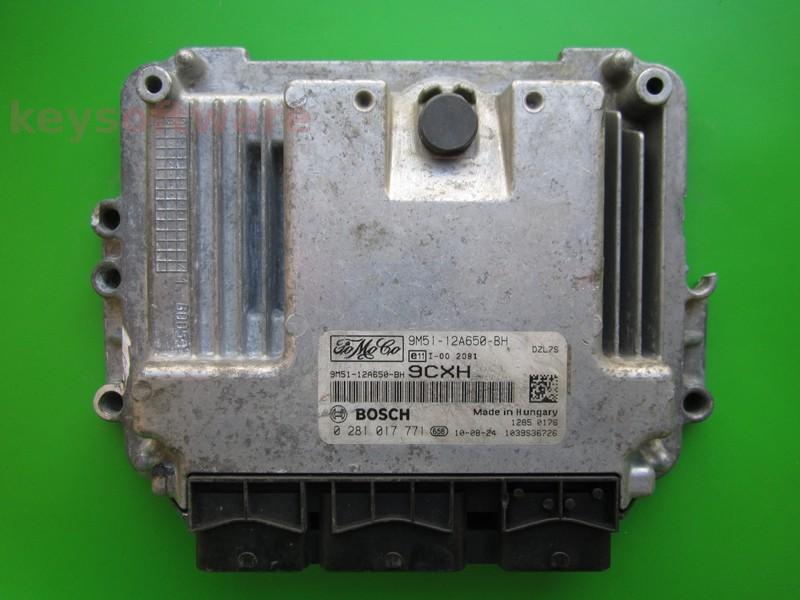 ECU Ford Focus 1.6TDCI 9M51-12A650-BH 0281017771 EDC16C34 }