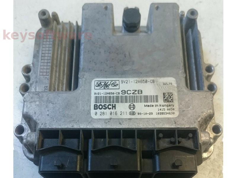 ECU Ford Fiesta 1.6TDCI 9V21-12A650-CB 0281016211 EDC16C34 {