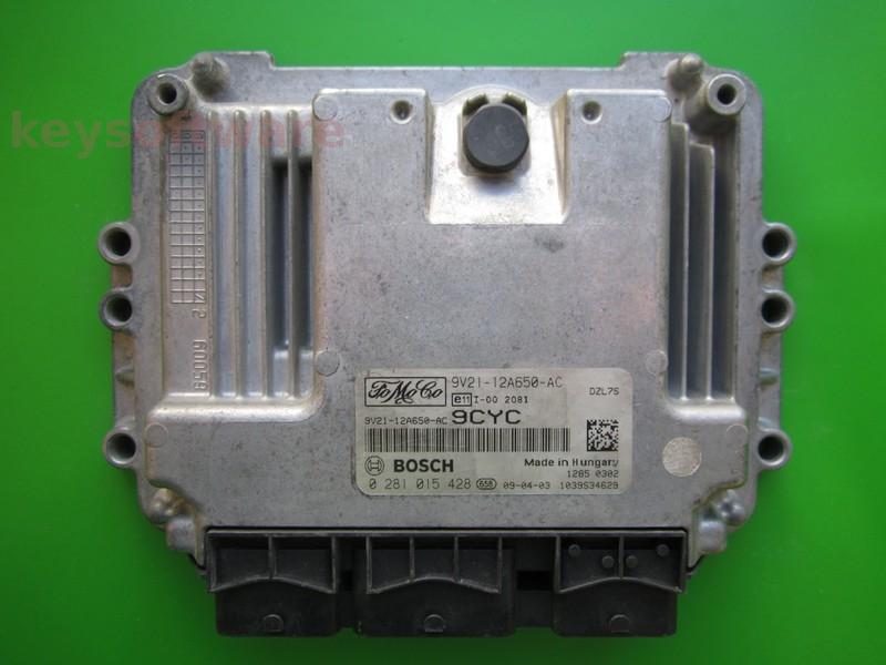 ECU Ford Fiesta 1.6TDCI 9V21-12A650-AC 0281015428 EDC16C34 }