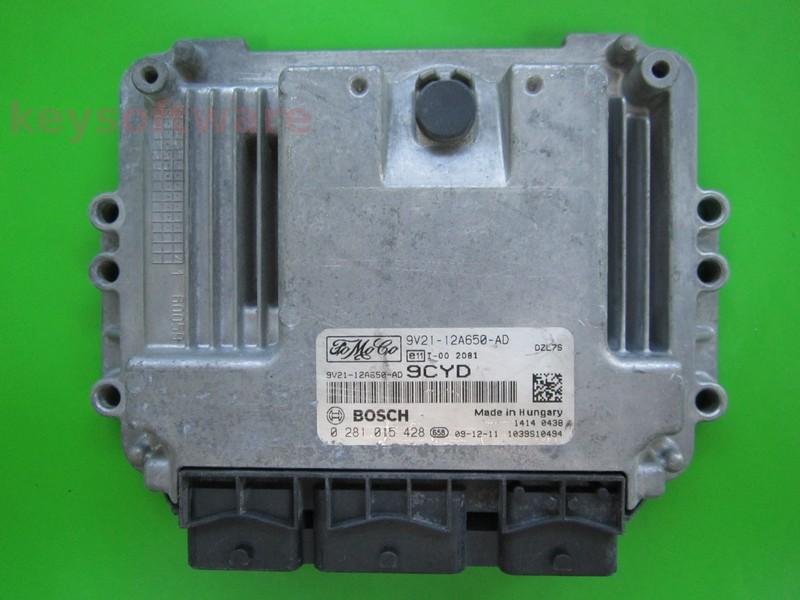 ECU Ford Fiesta 1.6TDCI 9V21-12A650-AD 0281015428 EDC16C34
